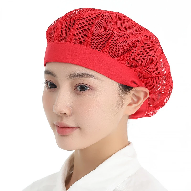 New Hair Nets Chef Cap Cooker Work Headband Bundled Hair Cooking Hygienic Cap Food Service Nets Work Wear Hotel
