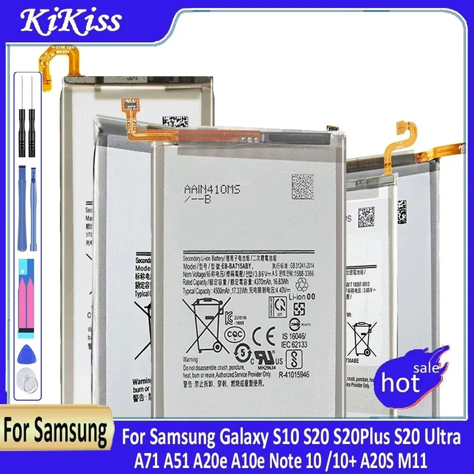 

Battery For Samsung Galaxy S10 S20+ S20 Plus/Ultra A71 A51 A20e A10e Note 10 Note10/10+ A20S M11