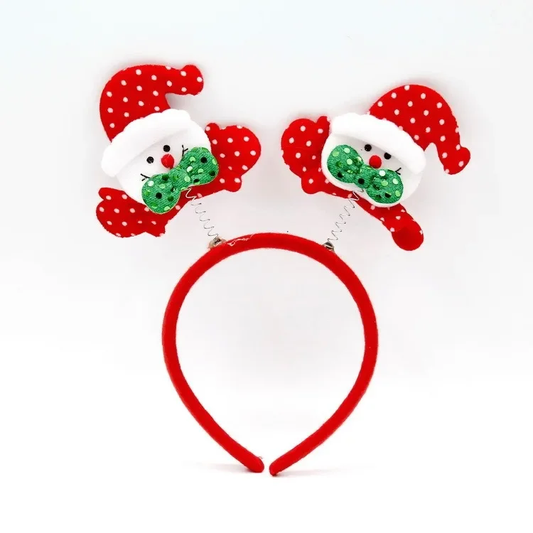 Christmas Headband Antler Xmas Tree Elk Snowman Hair Clip Xmas Dress Up Props Noel Navidad Natal Merry Christmas Headbands