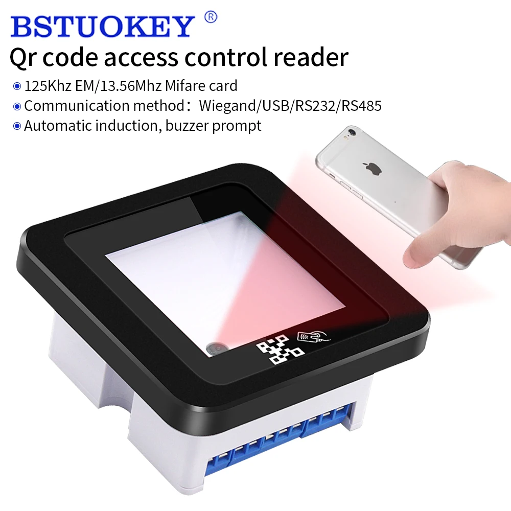 

1D 2D QR Code Barcode Scanner RFID Reader USB RS232 for ID / IC Card & NFC Reader Access control Turnstiles Gate Control Machine