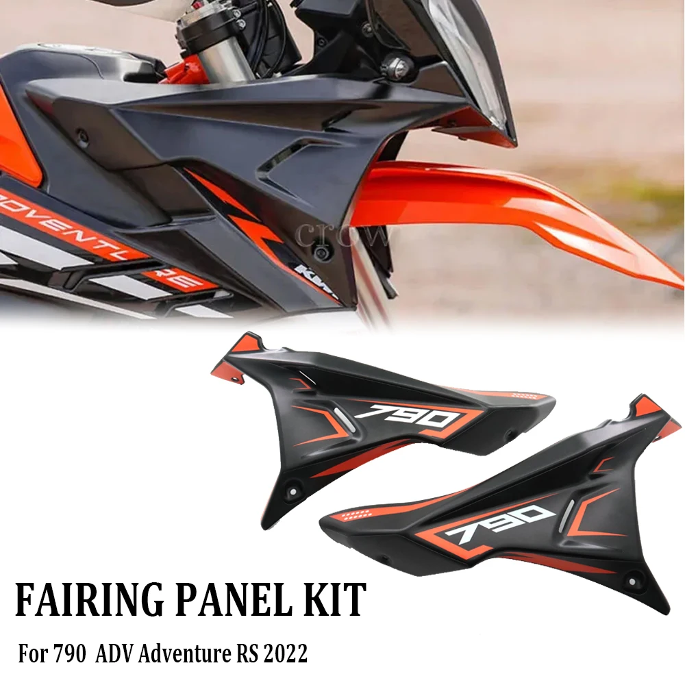 

Motorcycle Front Fairing Side Panels Wind Deflector Windscreen Plate Cover For 790 890 ADV Adventure R S 2022 and Before Year