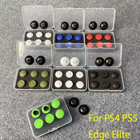 1Set For PS4 PS5 Edge Elite Game Controller Handle Metal High and Low Rocker Cap Paddle Paddle Back Button Replace Accessories