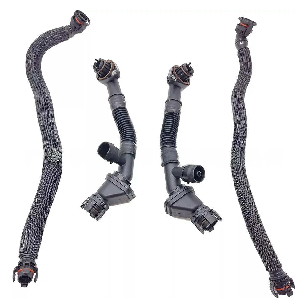

PCV Tube Kit Crankcase Vent Pipe Engine Maintenance Direct Replacement Plastic Material LH RH Placement For BMW 550i