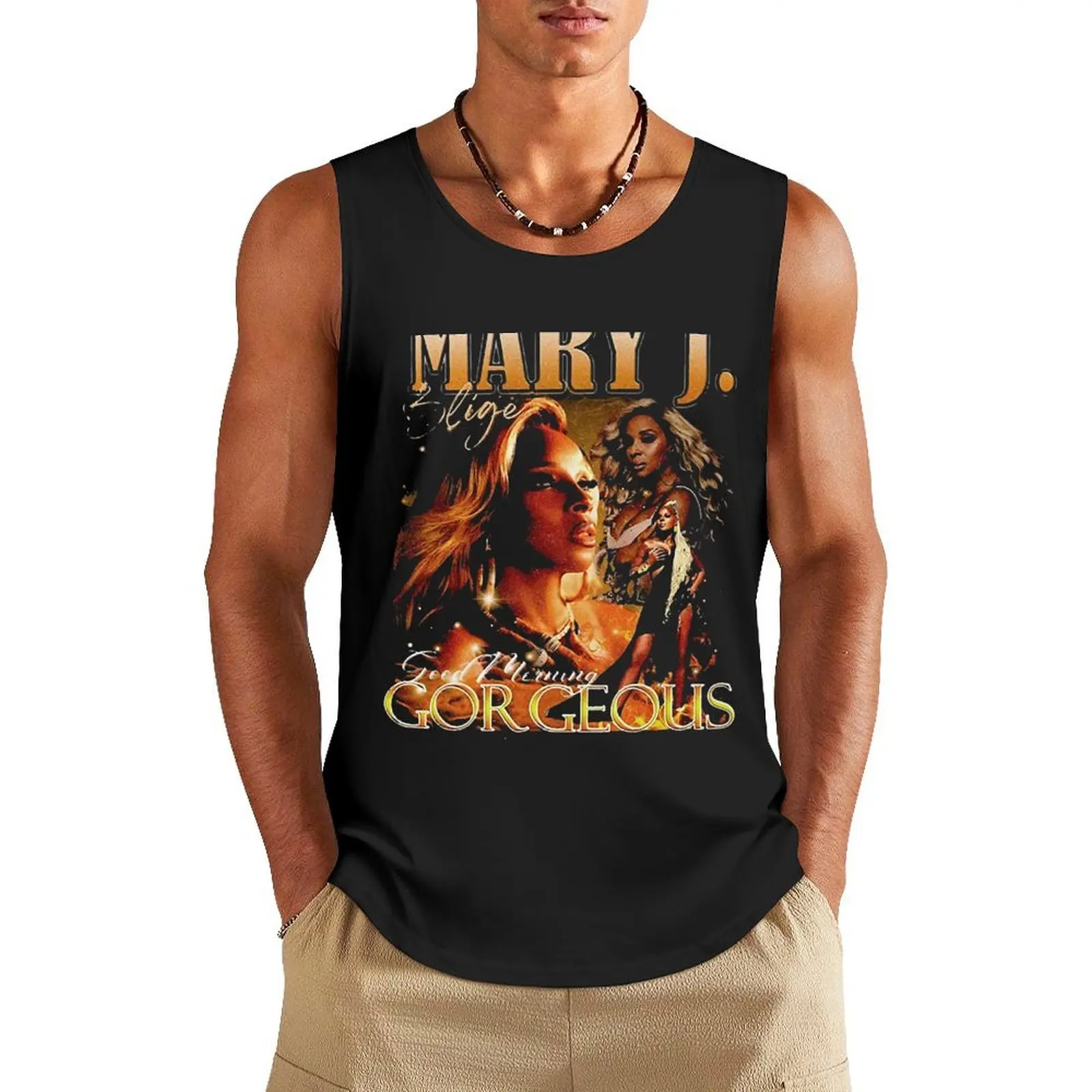 

Good.Morning=.Gorgeous.= 2022 Tour, Mary.J.Bli#ge Tour Tank Top Men's gym clothing Men gym sportswear clothing men