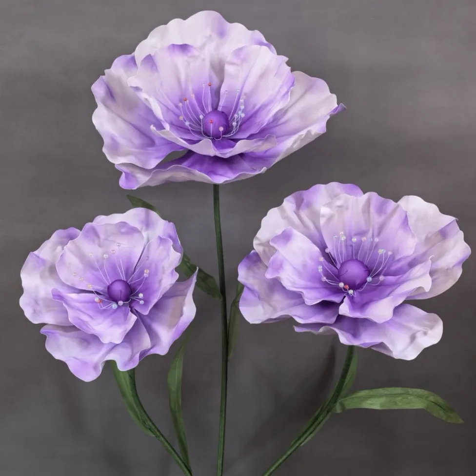 Large Wedding Props Road Leads Flowers Artificial Poppy Foam Flowers Wedding Party Backdrop Decor Stage Window Layout Peony