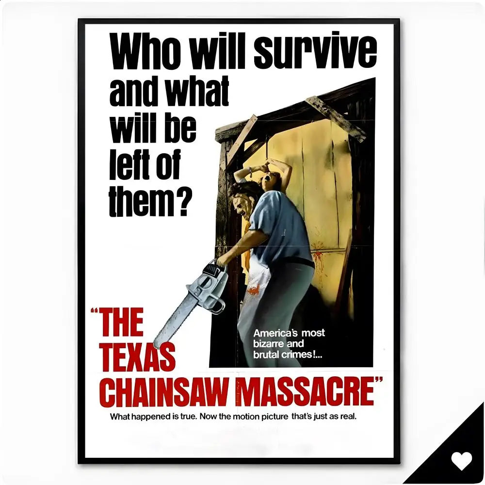 Movie Horror The Texas Chainsaw Massacre Poster Premium HD Decor Wall Art for Interior Room Makeover Home Accents Gift