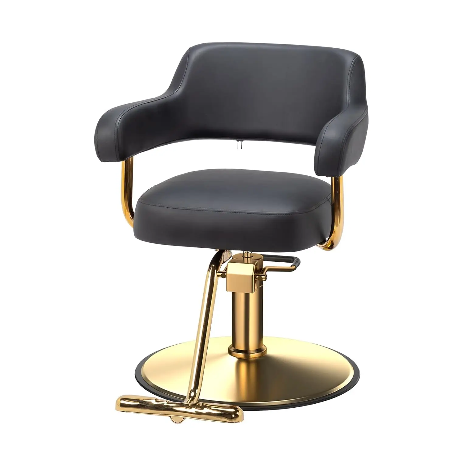 

Barber Chairs for Barbershop Black and Gold Styling Chair, Salon Chair for Hair Stylist Heavy Duty Hydraulic Pump, Customized