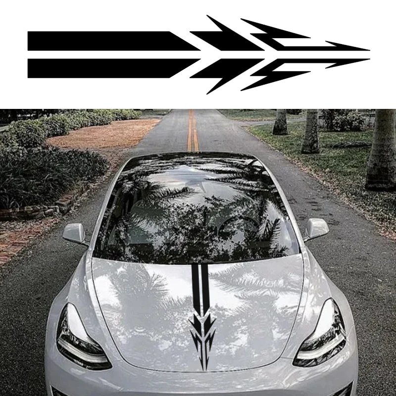 

1 шт. наклейка на капот автомобиля DIY декоративная наклейка ПВХ водонепроницаемая автомобильная наклейка для автомобиля грузовик капот гоночная наклейка