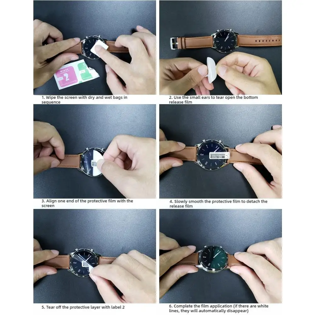 ل Amazfit Active 2 طبقة رقيقة واقية شفافة لينة بولي TPU هيدروجيل واقي للشاشة مقاوم للغبار طبقة مقاومة للخدش #5