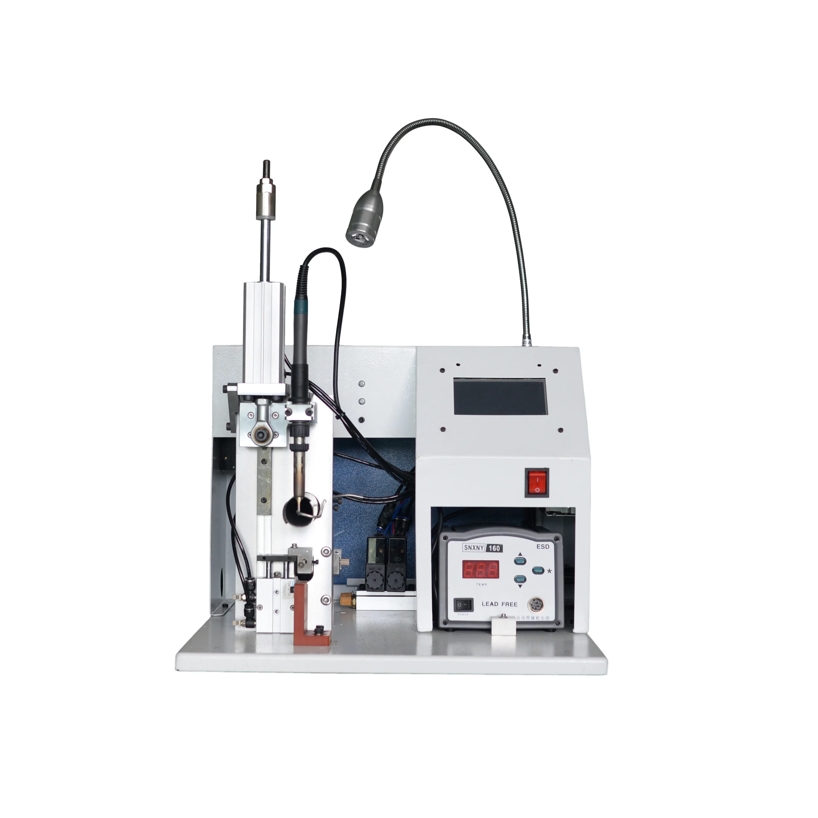 

Semi-automatic USB Data Cable Soldering hine Multi Function Welding hine for Pcb,Led,Terminal,Switch,Socket Soldering
