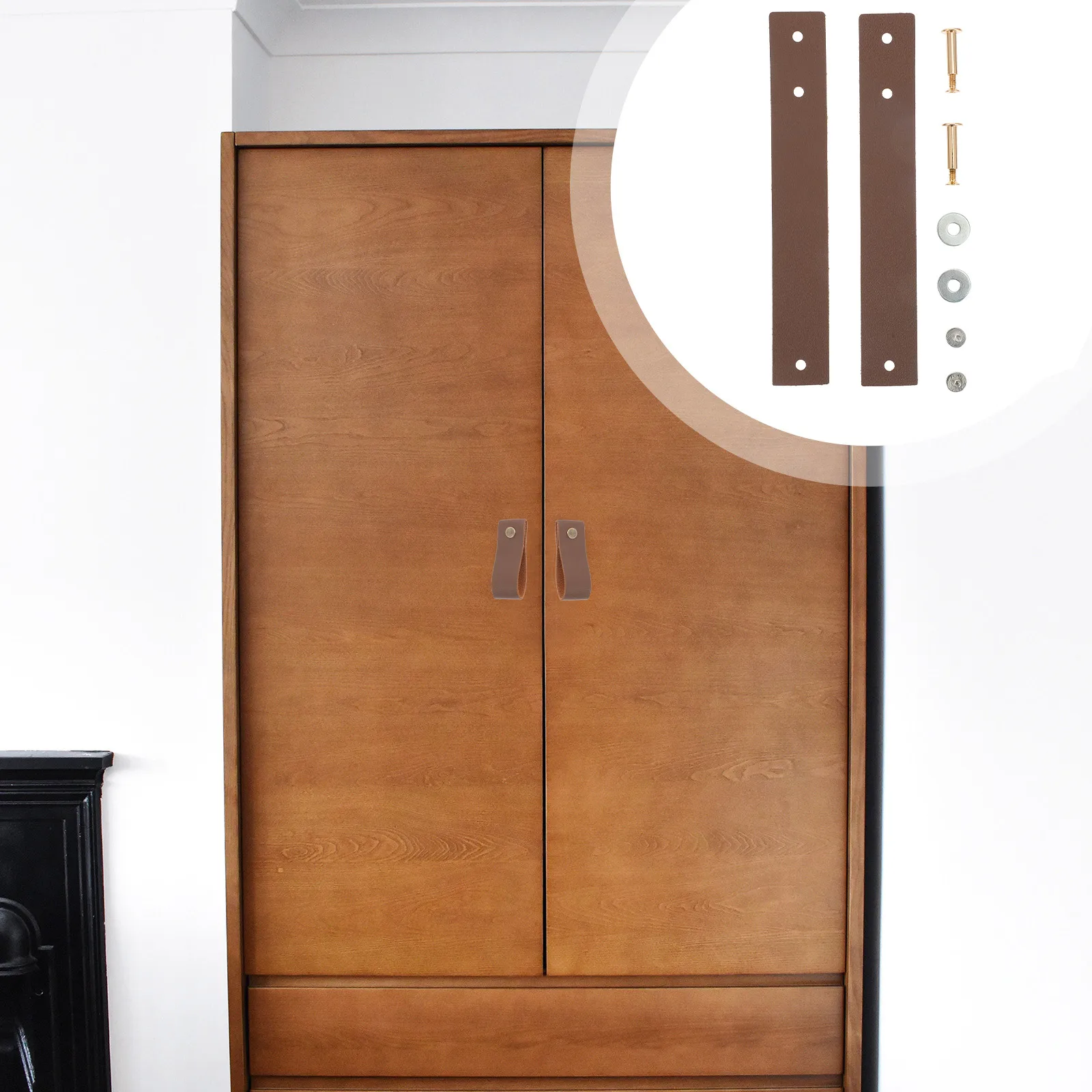 

4Pcs Premium Furniture Handles Simple Wardrobe Cabinet Drawer Pulls Modern Style Durable Practical Accessory