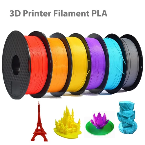 Imagen 1 del producto Filamento de impresora 3D de 1,75mm PLA púrpura 250g verde rojo negro azul gris alambre embalaje al vacío para suministros de fliament de impresión 3D