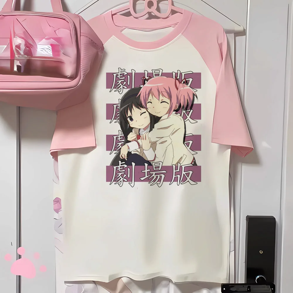 Madoka Magica t-shirt damski harajuku t-shirty damskie odzież komiksowa