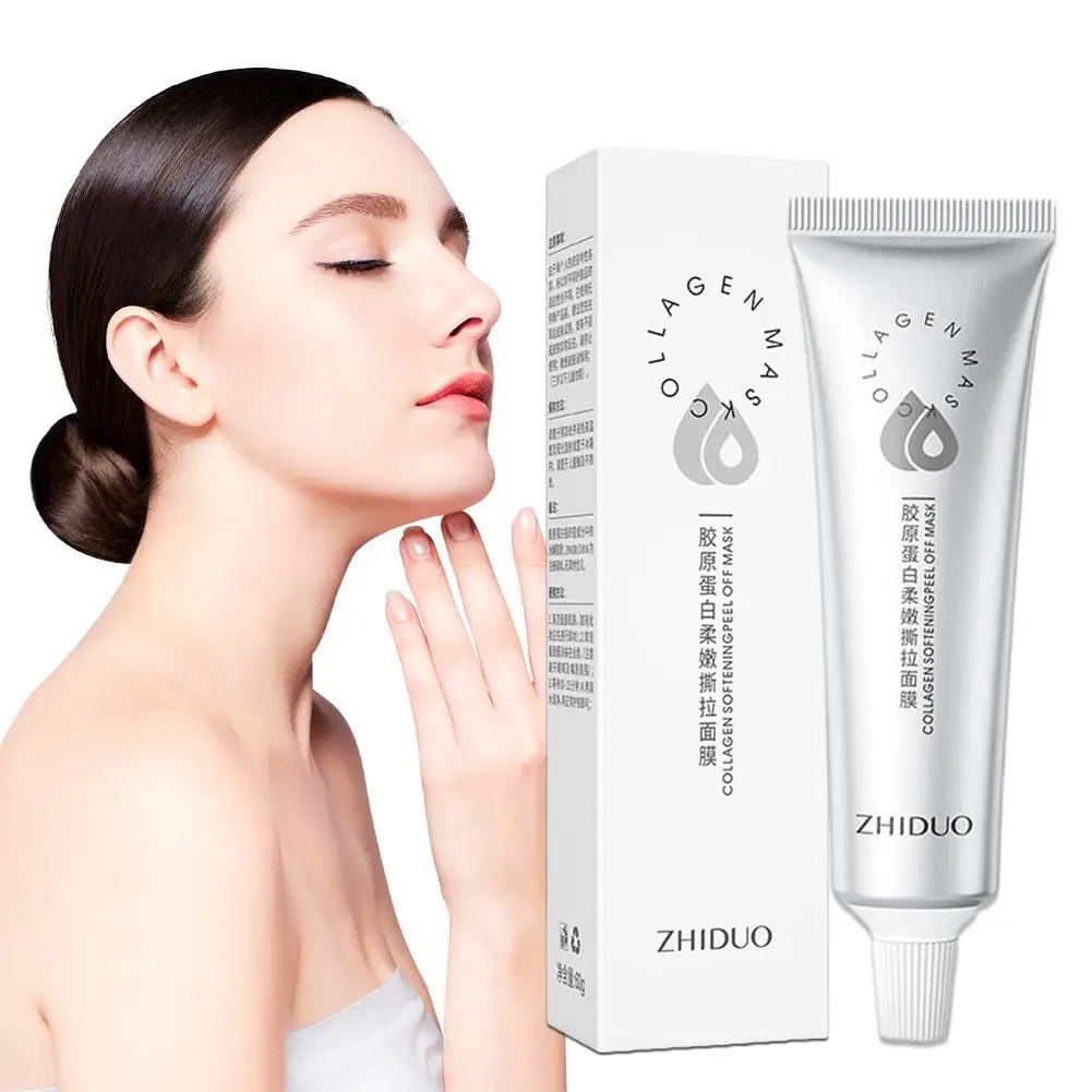 Collagen Facial Mask Fade Fine Lines Firming Peeling Deep Cleaning Shrink Pores Lifting Hydrating Smooth Tear off Mask Skin Care