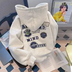 2024 new autumn and winter American men and women street trend personalized printed hoodie couple loose casual top harajuku y2k