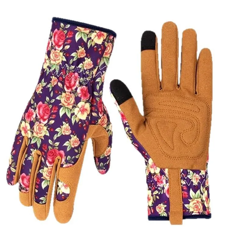 

Ultra-fiber Gardening Gloves, Printed Anti-puncture and Puncture-resistant for Flower Cultivation, Wear-resistant and Breathable