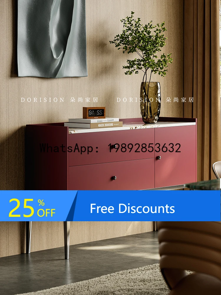 

YFY Modern Entryway Cabinet for Front Door, Living Room Entryway Wall-Mounted Decorative Cabinet, Italian Light Luxury Sideboard