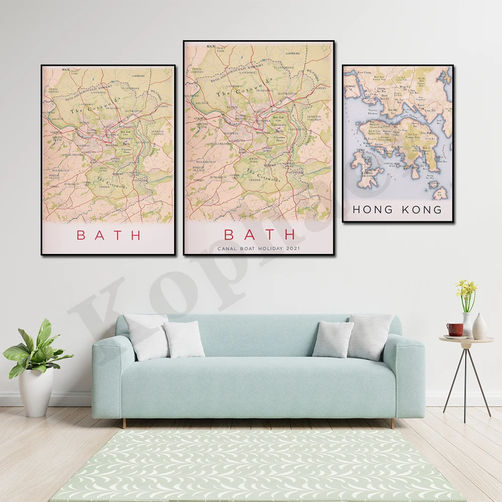 Fiji. Cornwall. Hong Kong. Norfolk. Singapore. Australia. Iceland. Bali. City Map Travel Gift Gallery Wall Art Decor Poster