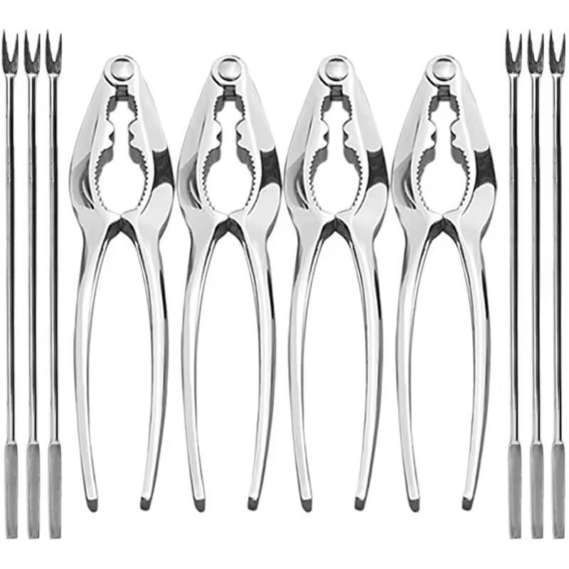 Ensemble d'outils pour fruits de mer, ensemble de craquelins et de pics corrigés, crabe à jambes et fourcommuniste, outils de cuisine