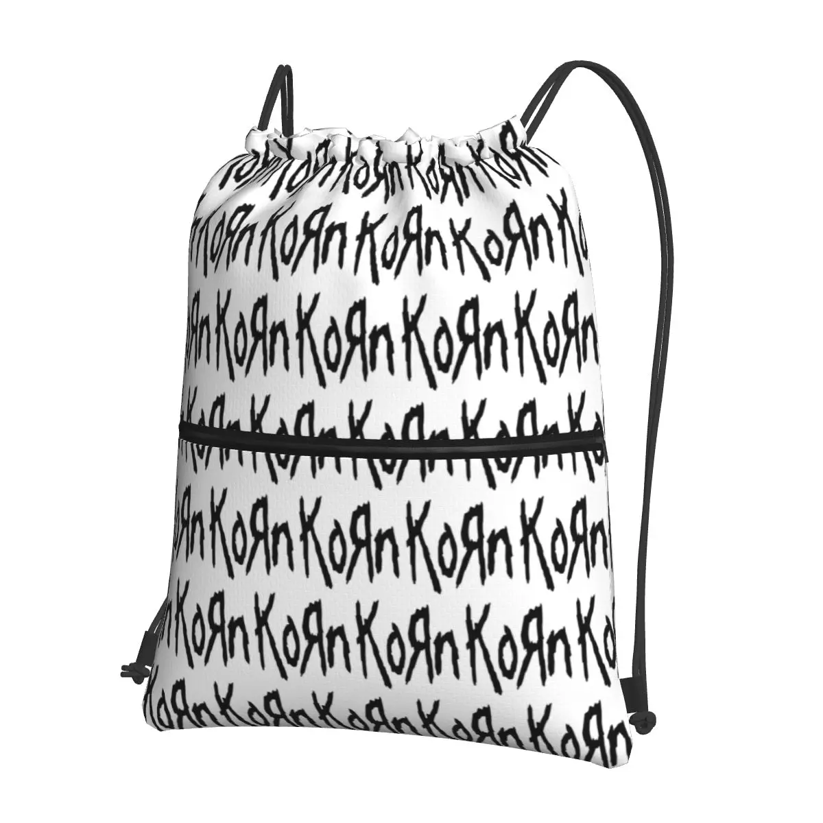 Korn Band Rock Metal Music Backpacks Fashion Drawstring Bags Sundries Bag Book Bags for Travel School