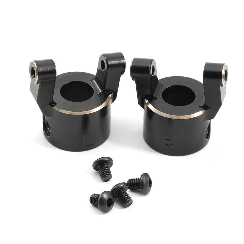 

FBIL-Black Coating Brass Front C Hub Carrier C-Hub Caster Block For Axial SCX10 PRO 1/10 RC Crawler Car Upgrade Parts