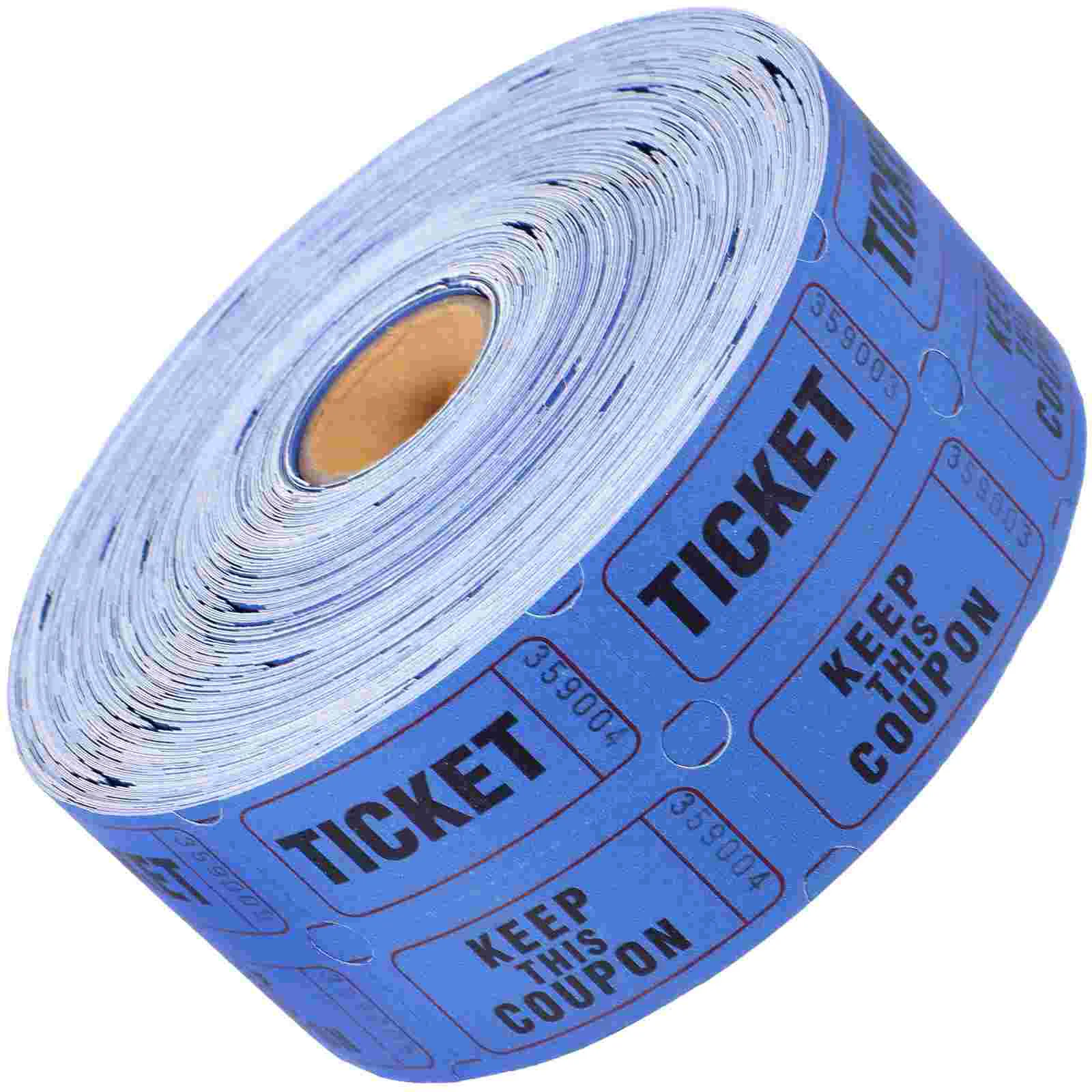 Sports Ticket Display Lottery Raffle Tickets Prize Game Vouchers for Classroom Events Blue Paper