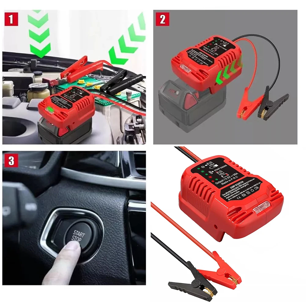 Smartly Engineered For Jump Starter Features an Easy Connection System Using For Jumper Cables at a Rating of 30A