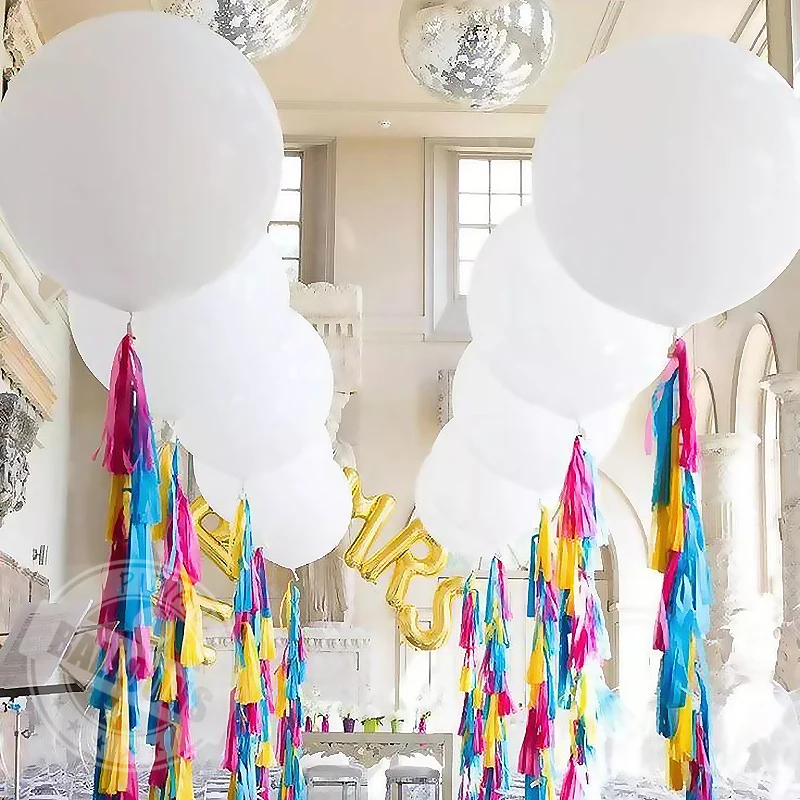 5/10/12/18/36 Inch White Balloons Birthday Wedding Arch Wreath Decoration Baby Shower Chrome Metal Gold Latex Balloon Wholesale