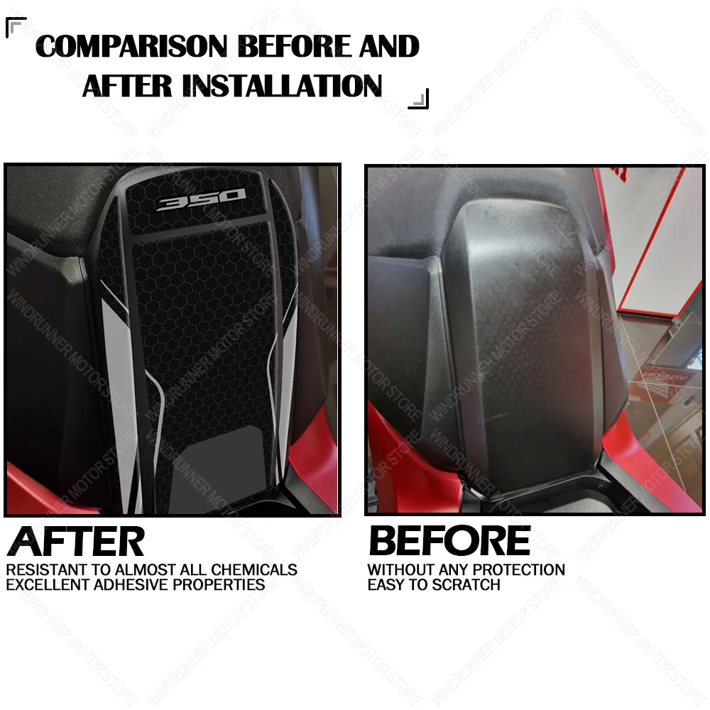 オートバイアクセサリータンクパッド 3D ゲルエポキシ樹脂ステッカーキット抗スリップ防水ステッカー ADV 350 adv350