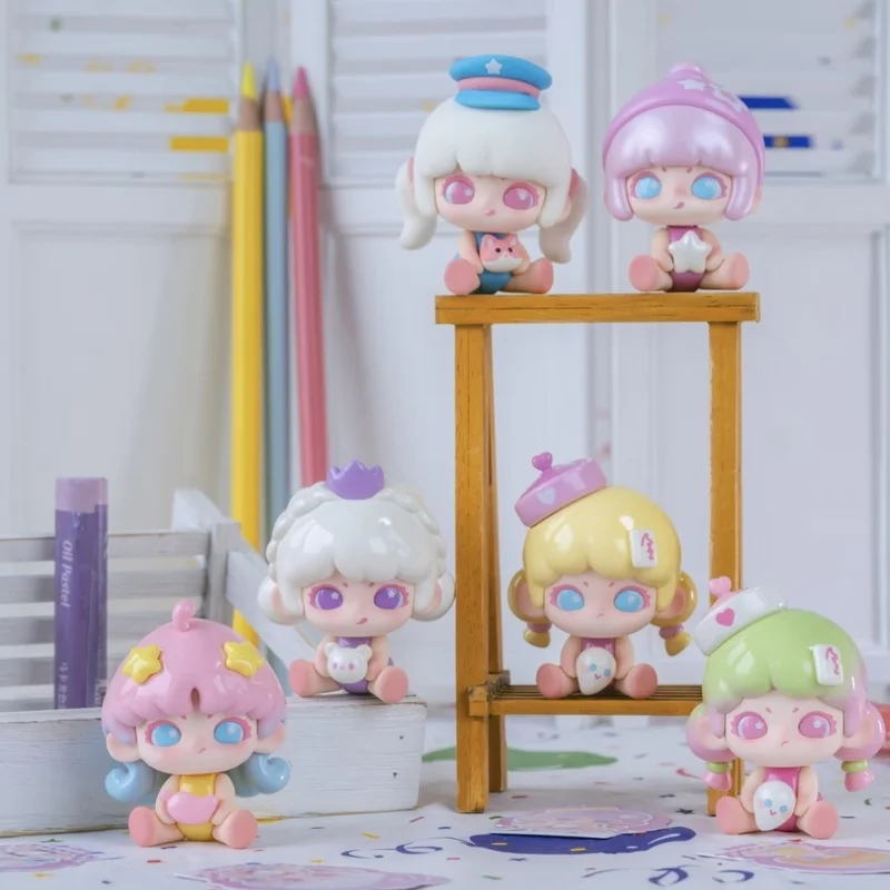 لانسى لولو تخصيص الألوان صندوق أعمى صغير دمية مجموعة الحلي اليدوية العصرية Kawaii مفاجأة هدية لطيف سلسلة تحصيل اللعب