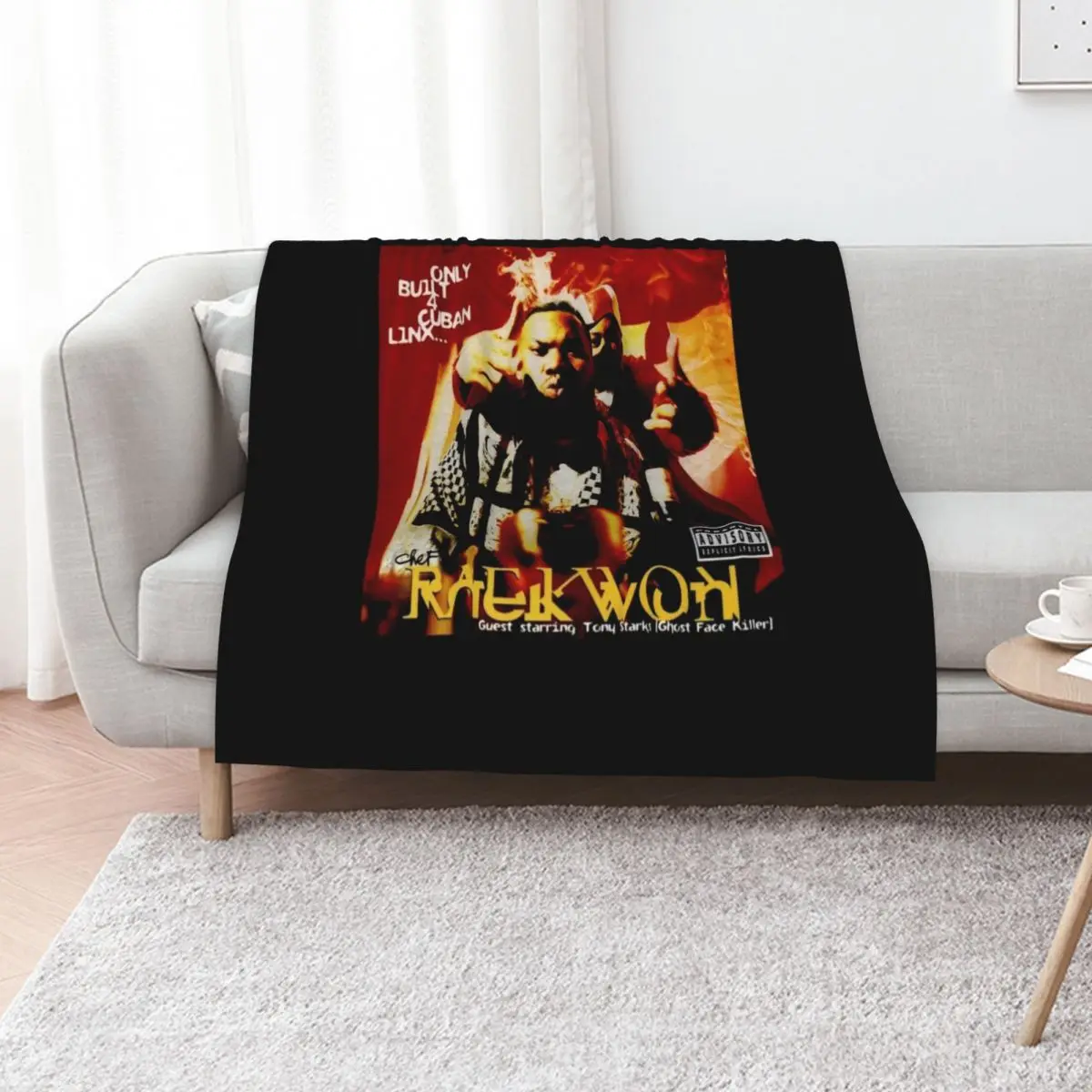 

Only Built 4 Cuban Linx Chef Raekwon Throw Blanket Plaid on the sofa manga Decorative Throw Kid'S Blankets