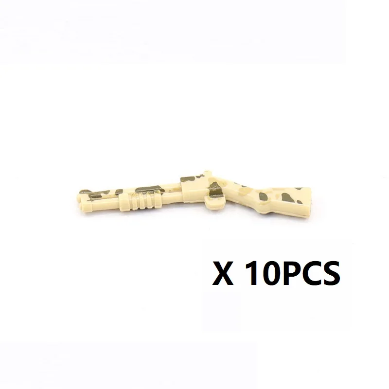 MOC Amerykańskie Wojskowe Kamuflażowe Broń Figurki Żołnierzy Akcesoria Bronie Klocki Zestaw Model Broń Zabawki dla Dzieci