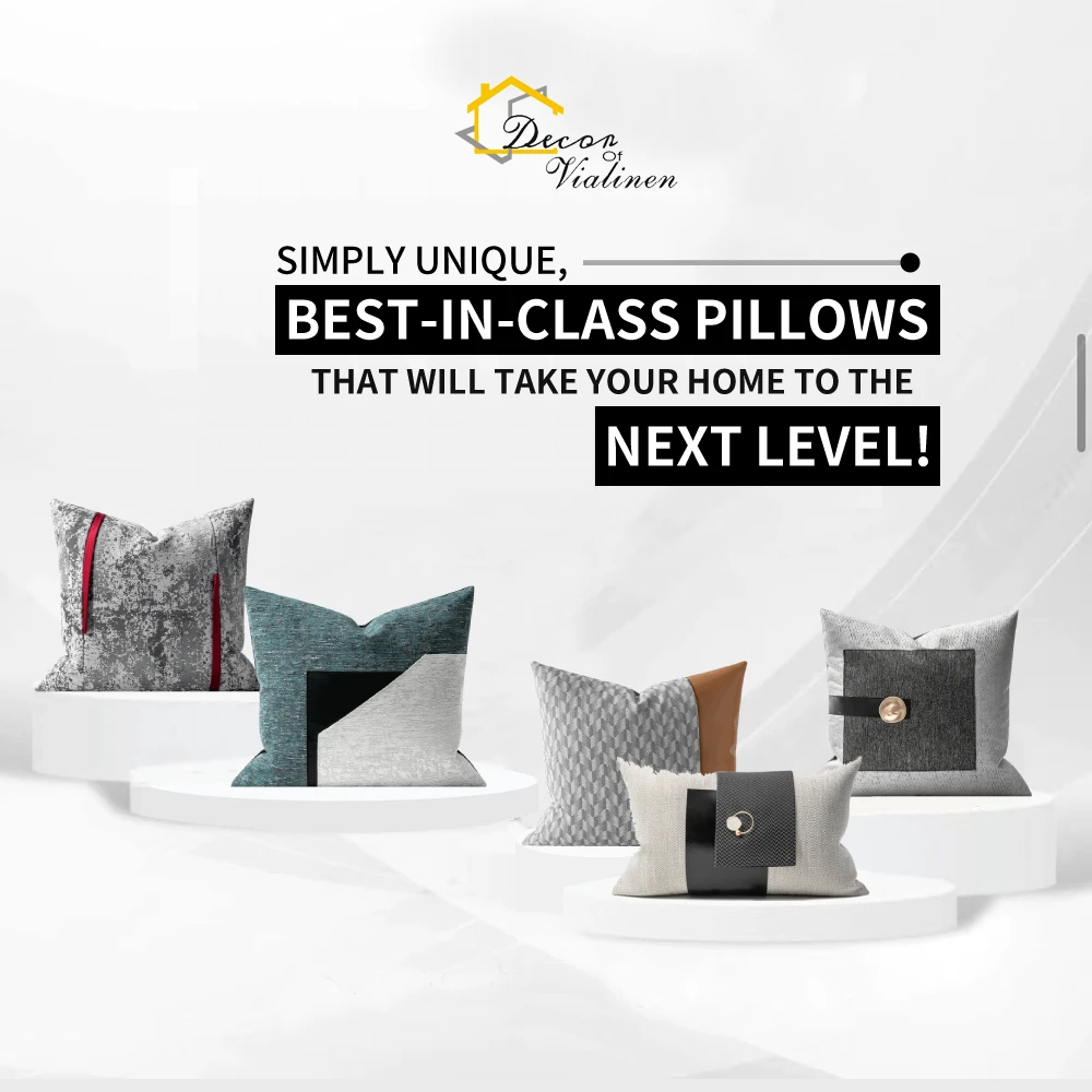 

Luxury Throw Pillow Covers Decorative Gray Silver Pillow Case For Home Decor 45x45cm 30x50cm Cushion Cover