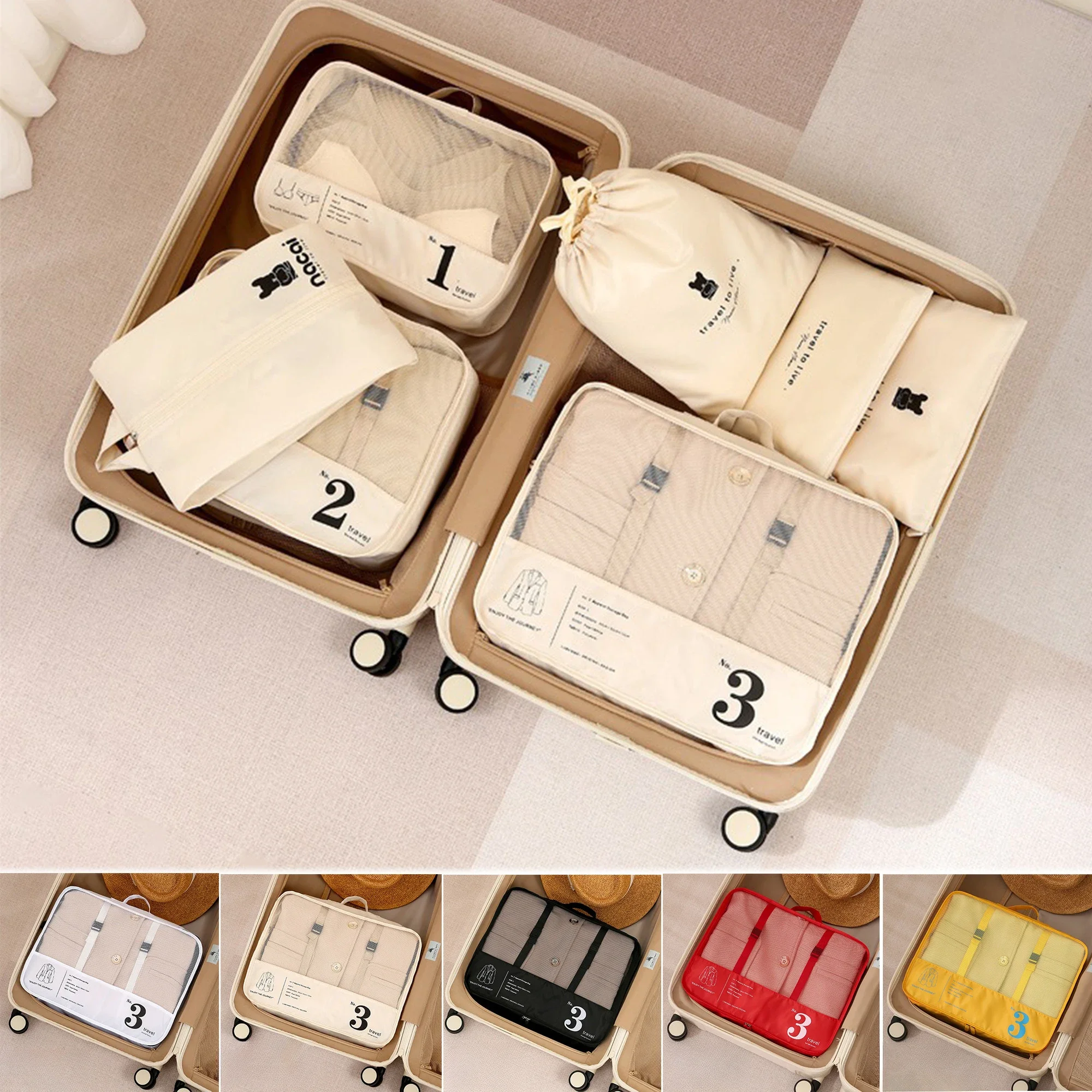 

Small/Medium/Large Suitcase Packing Storage Bag Portable Luggage Travel Clothing Bag Underwear Organizerтермопакет для хранения