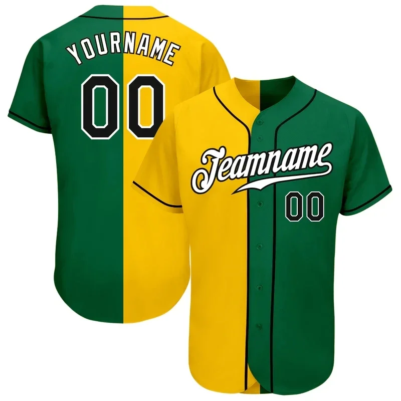 Baseball Shirt Custom Name Genuine 3D Printing Summer Baseball Shirt Loose Slim Fit Unisex