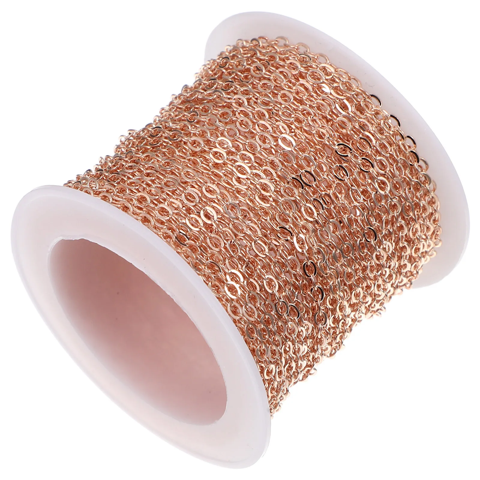 

1 Roll 10M DIY Jewelry Chain Copper Based Necklace Bracelet Sweater Chain Crafting Supply Sturdy Non Toxic Long Wearing