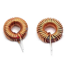 T80-2 20mm 7UH 10UH 22UH 0.8mm 1mm Wire Vertical Red-Gray Annular Toroidal Coil Filter Choke Digital Power Amplifier Inductor