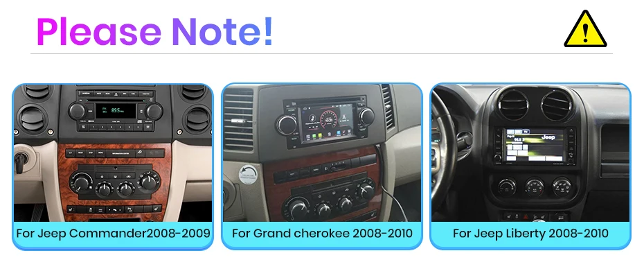 Junsun 7-Zoll CarPlay Android Auto Autoradio für Jeep Wrangler Dodge Grand Cherokee Chrysler 300C Patriot Command Caliber Challenger Multimedia Kabelloses Apple CarPlay Intelligentes System IPS Touchscreen Stereo-Videoplayer 2 Din Autoradio Haupteinheit – Detail 1