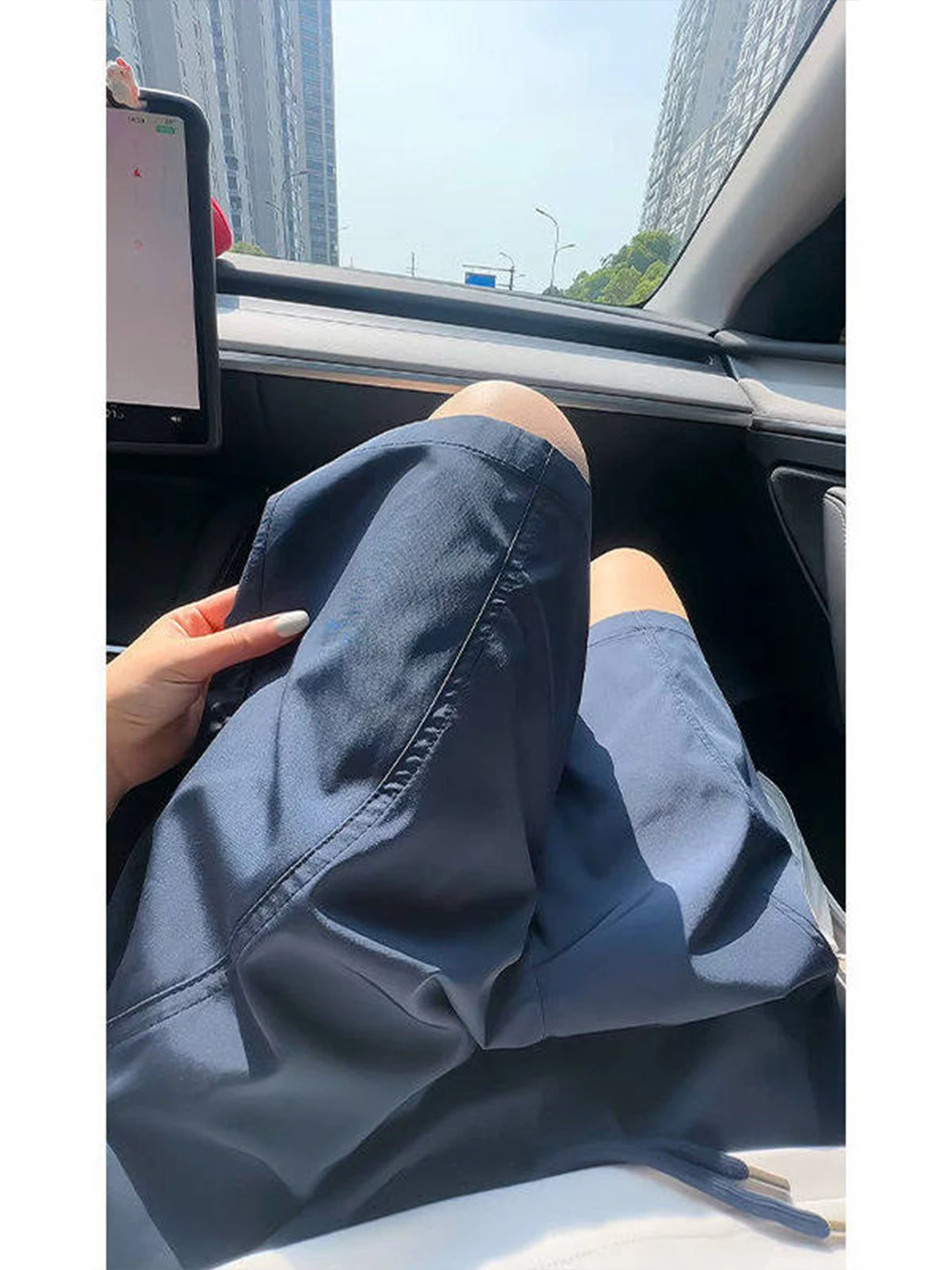 

Брюки-карго для мужчин, быстросохнущие, летние, спортивные, пляжные, дышащие, с охлаждающим эффектом, средней длины, свободного кроя