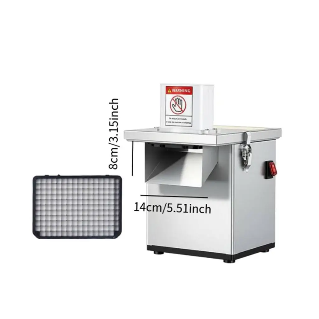 Multifunctional Vegetable Dicing Machine Pure Copper Motor Electric Cutter Slicer for Restaurants and Home Kitchens