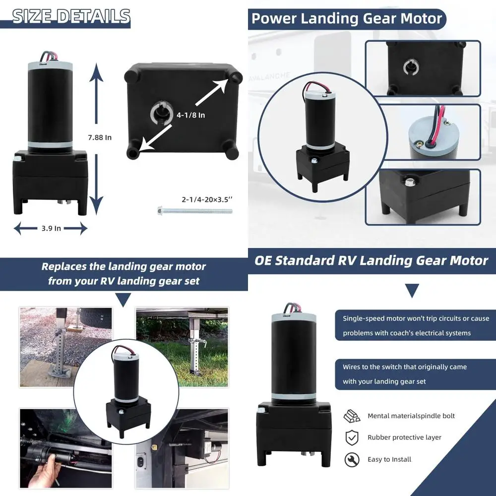 

142178, двигатель шасси с пятью колесами для автофургона, совместимый с Lippert Venture, универсальный двигатель шасси с креплением для Atwood и Strom