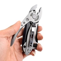 Versatile Pocket Wrench Tool - Adjustable Steel Wrench with Screwdriver Bits  Pliers for Home Auto Emergency Fixes   