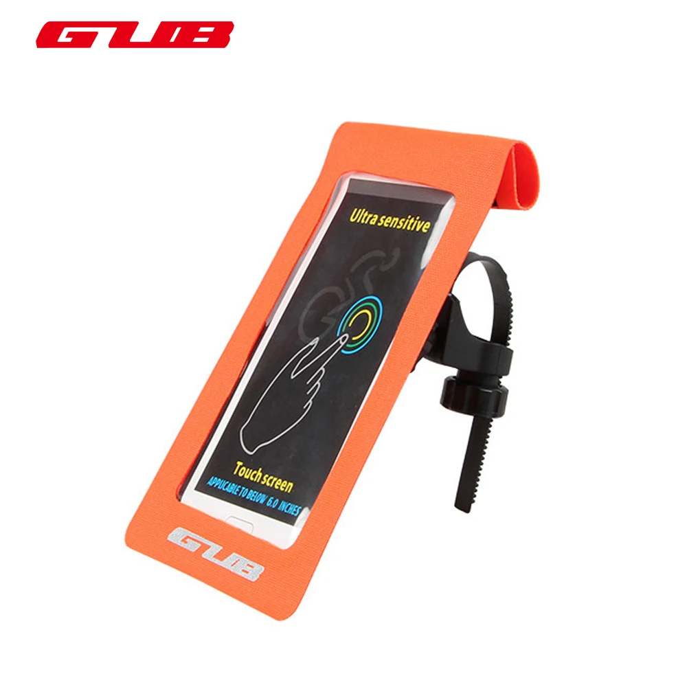 

GUB 919 Bicycle Phone Bag Case Waterproof Touch Screen Cycling MTB Mountain Bike Frame Front Tube Bag for 6 Inch Mobile Phone