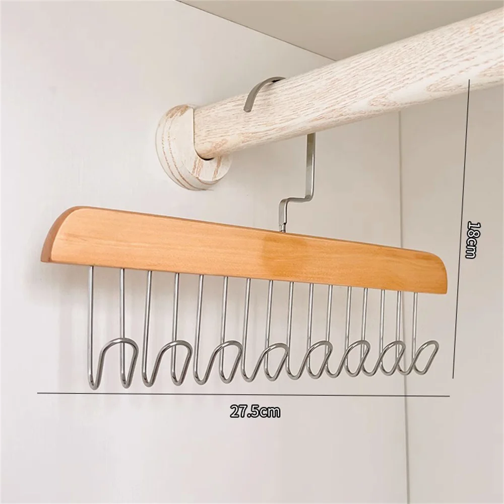 Multiple Hooks Women Storage Bra Hangers For Clothes Case Home Wardrobe Accessories Supplly Scarf Organizer Men Tie Belt Hangers