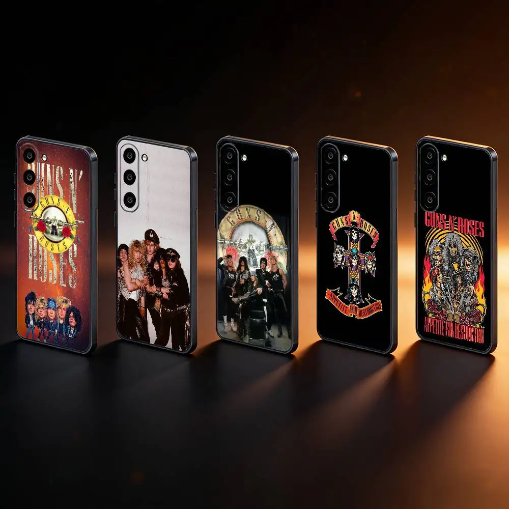 Guns N Roses Band Phone Case For Samsung Galaxy A73,A72,A71,A70,A53,A52,A51,Others Soft Black Cover