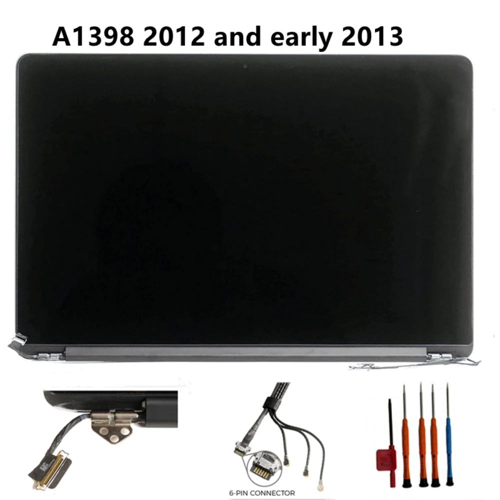 Imagem -05 - Início de 2013 Display Lcd para Macbook Pro Retina A1398 Emc 2512 2673 Display Lcd Conjunto Novo 6616529 6617171 A1398 Mid2012 e