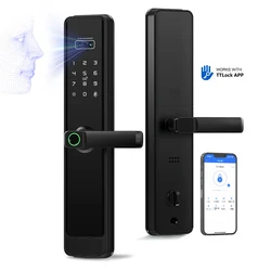 ttlock remote control 3d face recognition fingerprint smart lock automatic safe digital Intelligent electronic lock for home