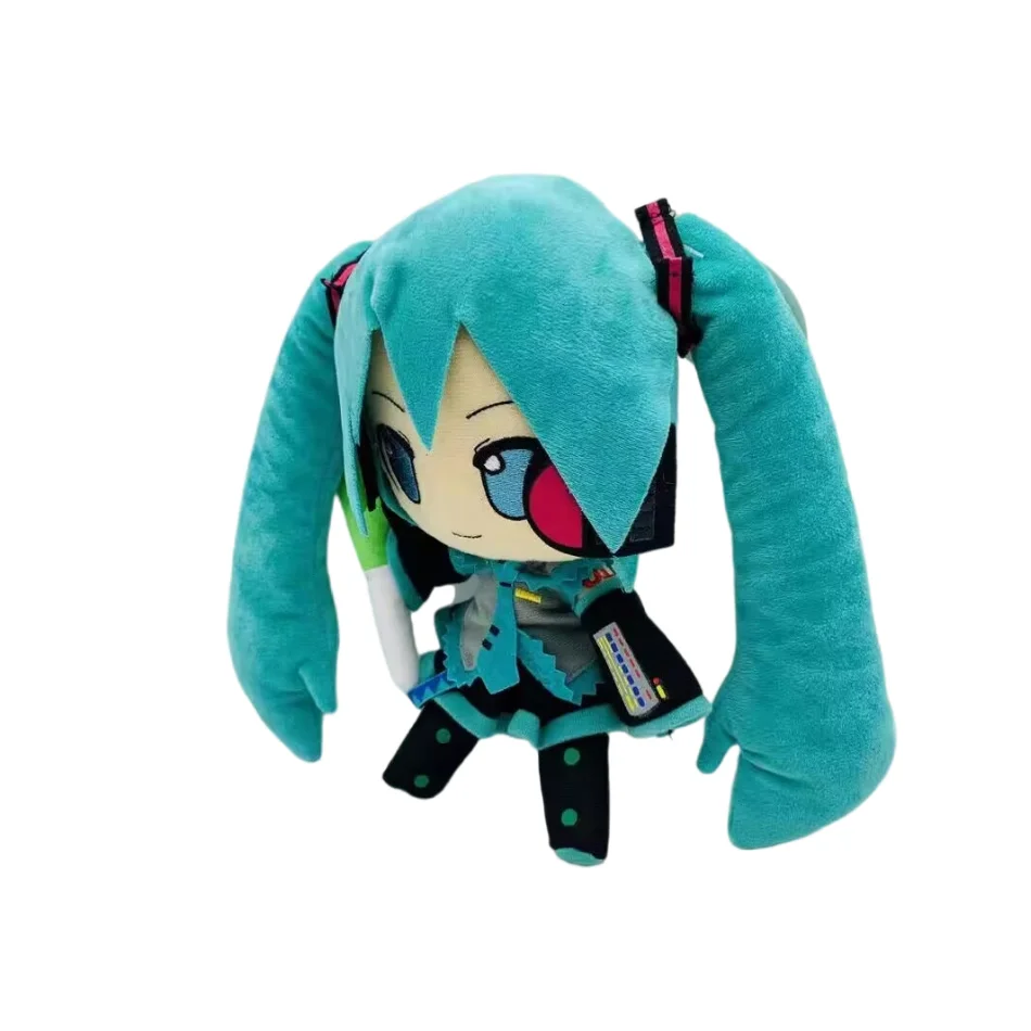 Entzückende Hatsune Miku Plüsch-Flauschige Anime-Stoffpuppe mit charakteristischen Zöpfen, kuschelige Figur zum Sammlern und als Geschenk – Detail 4