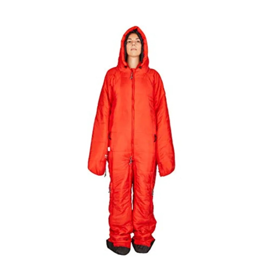 Saco de dormir original con brazos y piernas, relleno Thinsulate de 3M, hace que el calor, ligero, tamaño pequeño en paquete