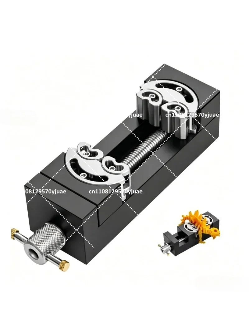Precision Mini Vise, Self-Adjusting Heavy Duty Clamp for Micro Work, Machinist Vise for Accurate Holding